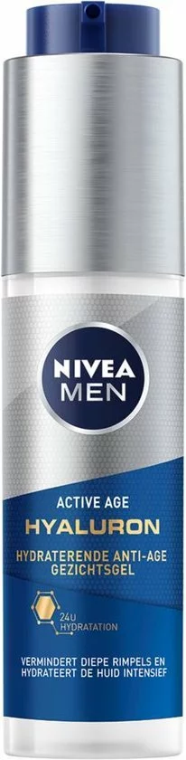 Flash-uitverkoop ⌛ NIVEA MEN Hyaluron Hydraterende Anti-Age Gezichtsgel - 50ml 😀