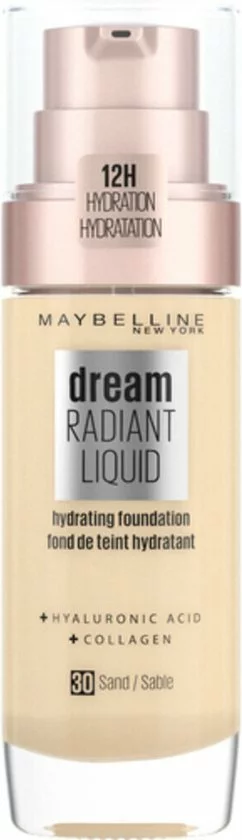 Aanbiedingen 🤩 Maybelline Dream Satin Liquid Foundation - 30 Sand Beige 🎉
