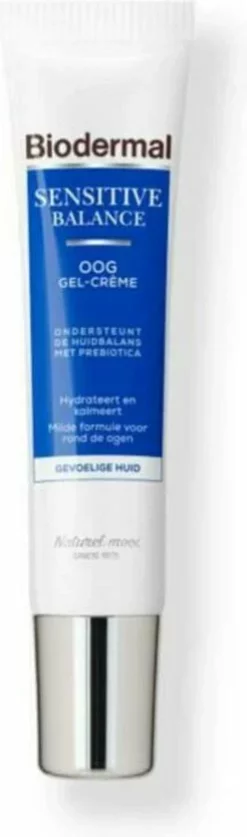 Begroting 🛒 Biodermal Sensitive Balance Oog Gel-Crème - Gezichtsverzorging Met Hyaluronzuur - Oogcreme Voor De Gevoelige Huid - 15 Ml 🥰