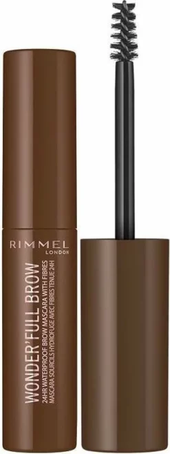 Nieuw 🤩 Rimmel London Wonder'full Brow Wenkbrauwgel Mascara - 002 Medium Brown 😍