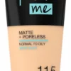 Aanbiedingen 🔔 Maybelline Fit Me Matte & Poreless Foundation - 115 Ivory 👍 -Beauty Winkel 334x840 1