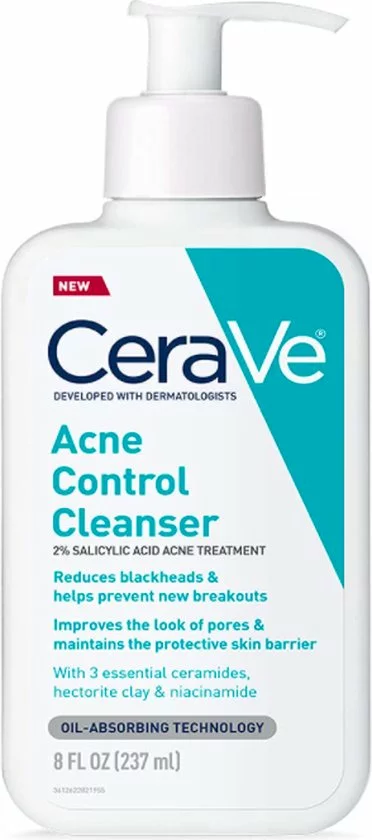 Uitgang 😀 CeraVe Face Wash - Mee-eterverwijderaar En Verstopte Pori Ncontrole - Met 2% Salicylic Acid - 237ml 🌟 3 Uitgang 😀 CeraVe Face Wash - Mee-eterverwijderaar En Verstopte Pori Ncontrole - Met 2% Salicylic Acid - 237ml 🌟