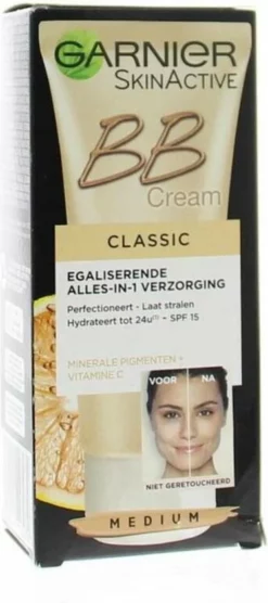 Aanbiedingen 🎉 Garnier SkinActive BB Cream Classic Medium 5-in-1 Verzorging - 50 Ml 🌟 -Beauty Winkel 373x840 1