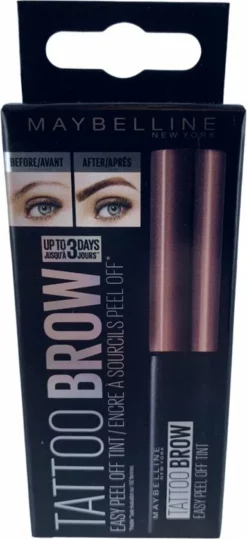 Groothandel π Maybelline Tattoo Brow Peel-Off Wenkbrauwgel - 3 Dark Brown - Bruin 𧨠44 Groothandel π Maybelline Tattoo Brow Peel-Off Wenkbrauwgel - 3 Dark Brown - Bruin 𧨠-Beauty Winkel 385x840 3