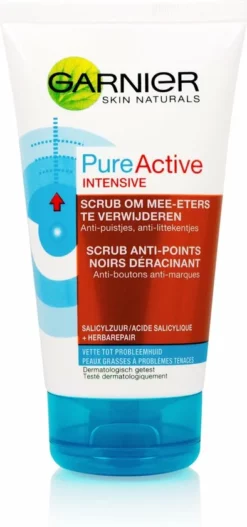 Gloednieuw 😍 Garnier Skinactive Face PureActive Intensive Scrub Tegen Mee-Eters En Puistjes- 150ml X 2 - Scrub 👏 -Beauty Winkel 394x840