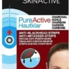 Korting 👍 Garnier Skinactive Face SkinActive PureActive Nose Strips Charcoal - 2 X 4 Stuks - Voordeelverpakking 🎁 -Beauty Winkel 396x840