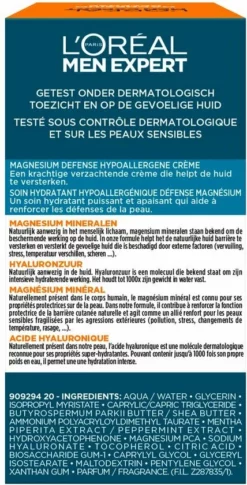Beste recensies van 🥰 L?Or?al Paris L'Or Al Paris Men Expert Magnesium Defence Hypoallergene 24h Hydraterende Dagcr Me - 50ml 💯 -Beauty Winkel 428x840 6
