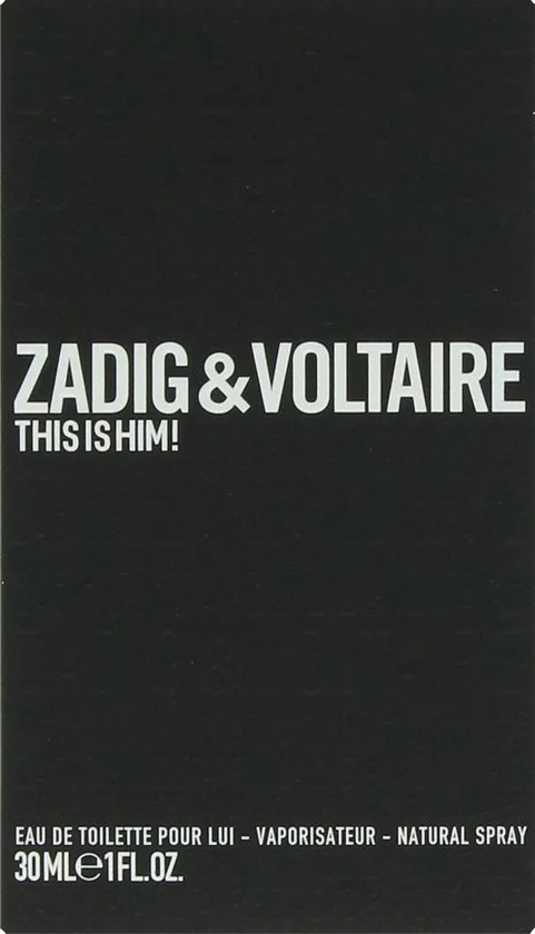 Begroting π Zadig & Voltaire This Is Him! 30 Ml - Eau De Toilette - Herenparfum β€οΈ 5 Begroting π Zadig & Voltaire This Is Him! 30 Ml - Eau De Toilette - Herenparfum β€οΈ - Afbeelding 3