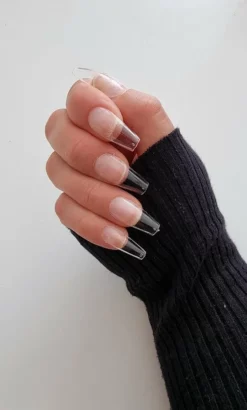 Begroting 😀 Merkloos Gel Tips Nail Extension Full Cover Medium Coffin Ballerina False Tips Pre Shaped Nails Nepnagels 240ps Fake Nails- Plaknagels Met Lijm - Nageltips Transparant / Clear Tips + Nagellijm 🥰 -Beauty Winkel 506x840 2