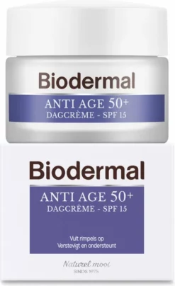 Top 10 🎉 Biodermal Anti Age Dagcr Me 50+ - Dagcr Me Met Hyaluronzuur En Vitamine E - Met - SPF15 - Helpt Rimpels Verminderen - 50ml 🛒 -Beauty Winkel 514x840 2