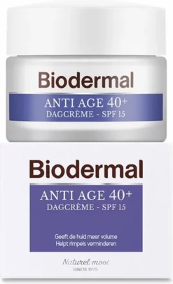 Coupon 💯 Biodermal Anti Age Dagcr Me 40+ - Dagcr Me Met Hyaluronzuur En Vitamine C - Met SPF15 - Anti Rimpel Creme Vrouwen - 50ml 👍 -Beauty Winkel 514x840 3