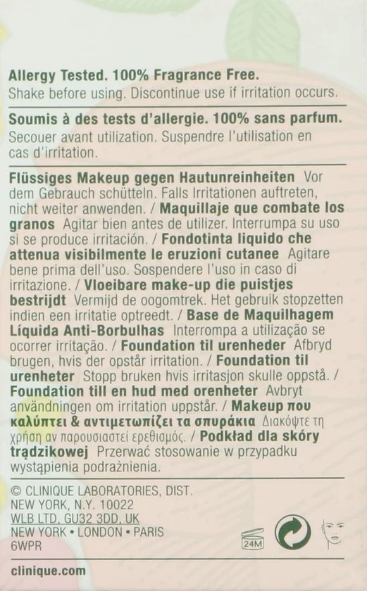 Beste Verkoop β Clinique Anti-Blemish Solutions Liquid Foundation - 02 Fresh Ivory - Foundation - 30 Ml π 6 Beste Verkoop β Clinique Anti-Blemish Solutions Liquid Foundation - 02 Fresh Ivory - Foundation - 30 Ml π - Afbeelding 4