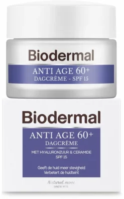 Korting ⌛ Biodermal Anti Age Dagcr Me 60+ - Dagcr Me Met Hyaluronzuur En Ceramide - Met - SPF15 - Geeft De Huid Meer Stevigheid - 50ml ✨ 16 Korting ⌛ Biodermal Anti Age Dagcr Me 60+ - Dagcr Me Met Hyaluronzuur En Ceramide - Met - SPF15 - Geeft De Huid Meer Stevigheid - 50ml ✨ -Beauty Winkel 525x840