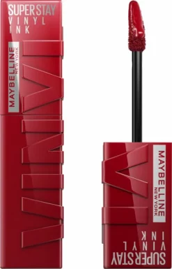 Korting ๐ฅฐ Maybelline New York - SuperStay Vinyl Ink ๐ Lipstick - 10 Lippy - Rood - Langhoudende Lippenstift - 4,2 Ml ๐