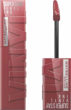 Promo 🛒 Maybelline New York - SuperStay Vinyl Ink 💄 Lipstick - 40 Witty - Rood - Langhoudende Lippenstift - 4,2 Ml 👍