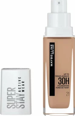 Nieuw ⌛ Maybelline - Superstay Active Wear Foundation - 21 Nude Beige 💯 -Beauty Winkel 545x840
