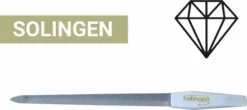 Coupon 🥰 Solingen - Professionele Diamant Nagelvijl - 15CM - Curved / Hol - Altijd Mooie Nagels - De Perfecte Vijl - Manicure & Pedicure - 5 Jaar Garantie 😀