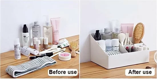 Promo ๐ Merkloos Make-Up Organizer - Opbergdoos - Cosmetica - Wit/Creme -Sieraden - Nagelak - Make Up Organizer - Make Up Organizers ๐ฅ 4 Promo ๐ Merkloos Make-Up Organizer - Opbergdoos - Cosmetica - Wit/Creme -Sieraden - Nagelak - Make Up Organizer - Make Up Organizers ๐ฅ - Afbeelding 2