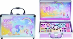 Flash-uitverkoop 🔔 Mm Iz Unicorn Make-up Koffer 42 Delig - Make Up Koffer Met Inhoud - Make Up Koffer Meisjes - Make Up Koffer Kinderen 🔥