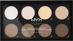 Flash-uitverkoop 🔔 NYX Professional Makeup Highlight & Contour Pro Palette - 8 Kleuren 🔥