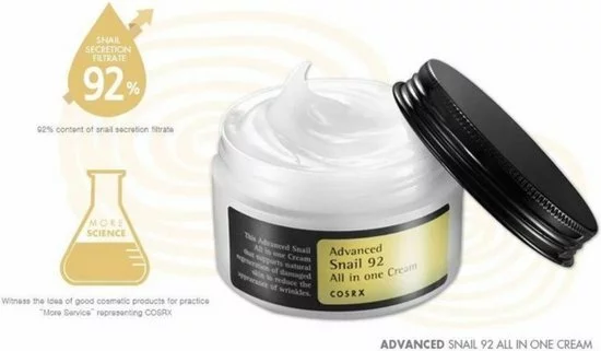 Hete verkoop β€οΈ COSRX Advanced Snail 92 - All In One Cream - Gezichtscr Me - 100 Ml π 6 Hete verkoop β€οΈ COSRX Advanced Snail 92 - All In One Cream - Gezichtscr Me - 100 Ml π - Afbeelding 4