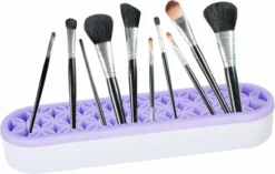 Flash-uitverkoop 🎉 Pazzo Goods Make Up Organizer Paars | Make Up Holder |Make Up Organizer | 💄 Lipstick Organizer| Make Up Houder | Nagellak/Lipstick Organizer |Lippenstift Houder |Siliconen | Musthave |Cadeau | Vrouw 🥰