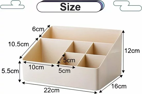 Promo ๐ Merkloos Make-Up Organizer - Opbergdoos - Cosmetica - Wit/Creme -Sieraden - Nagelak - Make Up Organizer - Make Up Organizers ๐ฅ 8 Promo ๐ Merkloos Make-Up Organizer - Opbergdoos - Cosmetica - Wit/Creme -Sieraden - Nagelak - Make Up Organizer - Make Up Organizers ๐ฅ - Afbeelding 6