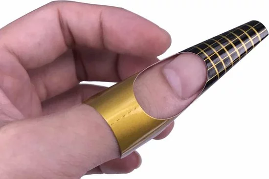 Top 10 π Merkloos Hiden | Nagel Sjablonen - Nail Art - Beauty & Make-up - French Manicure - Goud | 100 Stuks π 3 Top 10 π Merkloos Hiden | Nagel Sjablonen - Nail Art - Beauty & Make-up - French Manicure - Goud | 100 Stuks π