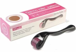 Hete verkoop 🛒 Merkloos Dermaroller 540 - 0.5mm - Inclusief Handig Bewaardoosje ! ⭐