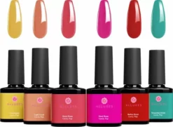Hete verkoop 👍 Allures Gellak 6-delige Set - Gel Nagellak - 8ML - 🍬 Candy Pop Edition - Gellac - Nagels - Gellak Starterspakket - Zomerse Kleuren 🤩
