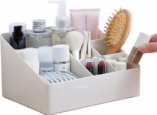 Promo ๐ Merkloos Make-Up Organizer - Opbergdoos - Cosmetica - Wit/Creme -Sieraden - Nagelak - Make Up Organizer - Make Up Organizers ๐ฅ 3 Promo ๐ Merkloos Make-Up Organizer - Opbergdoos - Cosmetica - Wit/Creme -Sieraden - Nagelak - Make Up Organizer - Make Up Organizers ๐ฅ