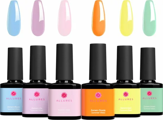 Top 10 ❤️ Allures Gellak 6-delige Set - Gel Nagellak - 8ML - ☀️ Summer Vibes Edition - Gellac - Nagels - Gellak Starterspakket - Zomerse Kleuren ⌛ 3 Top 10 ❤️ Allures Gellak 6-delige Set - Gel Nagellak - 8ML - ☀️ Summer Vibes Edition - Gellac - Nagels - Gellak Starterspakket - Zomerse Kleuren ⌛
