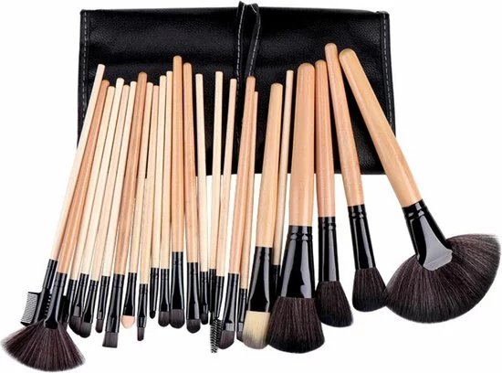 Beste Verkoop π₯ Merkloos Make-up Kwasten | Make-up Geschenksets | Oogschaduw Borstel | Contourborstel | Wenkbrauw Borstel | Oogpotlood | 24-delig | Met Etui | Zwart/bruin | Able & Borret π 4 Beste Verkoop π₯ Merkloos Make-up Kwasten | Make-up Geschenksets | Oogschaduw Borstel | Contourborstel | Wenkbrauw Borstel | Oogpotlood | 24-delig | Met Etui | Zwart/bruin | Able & Borret π - Afbeelding 2