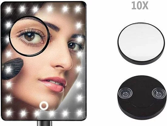 Nieuw ๐ HUISSON Make Up Spiegel Met Verlichting 24 LED Lampen Scheerspiegel Vergrootspiegel ๐งจ 7 Nieuw ๐ HUISSON Make Up Spiegel Met Verlichting 24 LED Lampen Scheerspiegel Vergrootspiegel ๐งจ - Afbeelding 5