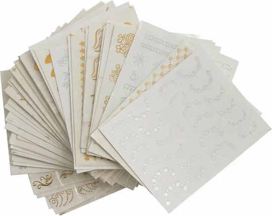Korting ✔️ GUAP?? GUAP - Nail Art Nagel Sjabloon Stickers 30 Vellen - Zelfklevende Nagelstickers & Nageldecoratie 3D Goud En Zilver 🔥 4 Korting ✔️ GUAP?? GUAP - Nail Art Nagel Sjabloon Stickers 30 Vellen - Zelfklevende Nagelstickers & Nageldecoratie 3D Goud En Zilver 🔥 - Afbeelding 2