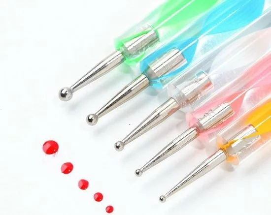 Nieuw π Nail It Nail Art Druppelpennen - Stippen Stokjes - Dotting Tools - 5 Stuks π 4 Nieuw π Nail It Nail Art Druppelpennen - Stippen Stokjes - Dotting Tools - 5 Stuks π - Afbeelding 2