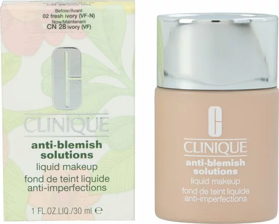 Beste Verkoop β Clinique Anti-Blemish Solutions Liquid Foundation - 02 Fresh Ivory - Foundation - 30 Ml π 4 Beste Verkoop β Clinique Anti-Blemish Solutions Liquid Foundation - 02 Fresh Ivory - Foundation - 30 Ml π - Afbeelding 2