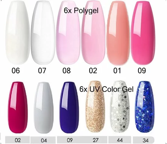 Hete verkoop π Royala Polygel Kit POG1 – Poly Gellak Starterspakket - 6 Polygel Kleuren + 6 Kleuren UV Gel - 12 Kleuren Polygel Pakket - Incl. 36W LED UV Nagellamp - Polygel Nagels - LED UV Nagel Lamp - Polygel Nagels Starterspakket - Poly Acryl Nagels - Nail Art π€© 6 Hete verkoop π Royala Polygel Kit POG1 – Poly Gellak Starterspakket - 6 Polygel Kleuren + 6 Kleuren UV Gel - 12 Kleuren Polygel Pakket - Incl. 36W LED UV Nagellamp - Polygel Nagels - LED UV Nagel Lamp - Polygel Nagels Starterspakket - Poly Acryl Nagels - Nail Art π€© - Afbeelding 4