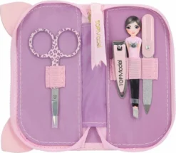 Goedkoopste 🔥 Topmodel Manicureset Meisjes 14 X 13 Cm Pu Roze 5-delig 🌟