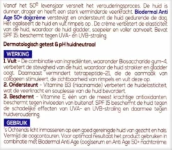 Top 10 🎉 Biodermal Anti Age Dagcr Me 50+ - Dagcr Me Met Hyaluronzuur En Vitamine E - Met - SPF15 - Helpt Rimpels Verminderen - 50ml 🛒 -Beauty Winkel 550x481
