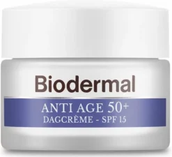 Top 10 🎉 Biodermal Anti Age Dagcr Me 50+ - Dagcr Me Met Hyaluronzuur En Vitamine E - Met - SPF15 - Helpt Rimpels Verminderen - 50ml 🛒 -Beauty Winkel 550x502 2