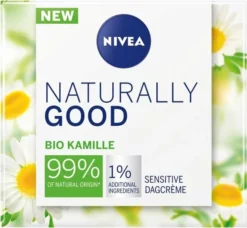Korting 🤩 Nivea Naturally Good Dagcr Me Gevoelige Huid - 50 Ml - Met Bio Kamille 👏 -Beauty Winkel 550x508 3
