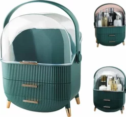 Begroting 😉 PIXMY Video & Photo PIXMY - Make Up Organizer Ladekastje Sieraden Houder - Groen ⭐