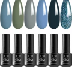 Coupon 😉 Lovae Cosmetics Gellak - 6-delige Set - Gel Nagellak - Winter Dreams - Gellac - 8ML 🎁