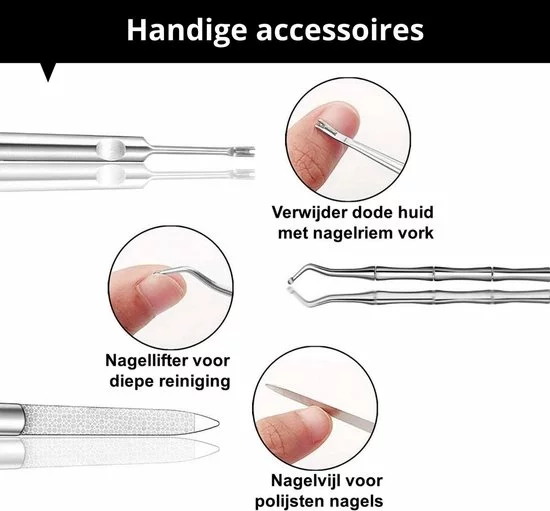 Beste deal 💯 Enjoy Living Professionele Pedicureset Met Vlijmscherpe Nageltang | Teennagelknipper & Nagelknippers - Voor Ingegroeide Teennagels| Harde & Dikke Nagels - Kalknagel - Nagelset Professioneel - Manicure Set 🔥 5 Beste deal 💯 Enjoy Living Professionele Pedicureset Met Vlijmscherpe Nageltang | Teennagelknipper & Nagelknippers - Voor Ingegroeide Teennagels| Harde & Dikke Nagels - Kalknagel - Nagelset Professioneel - Manicure Set 🔥 - Afbeelding 3