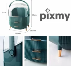 Begroting 😉 PIXMY Video & Photo PIXMY - Make Up Organizer Ladekastje Sieraden Houder - Groen ⭐ 13 Begroting 😉 PIXMY Video & Photo PIXMY - Make Up Organizer Ladekastje Sieraden Houder - Groen ⭐ -Beauty Winkel 550x511 7