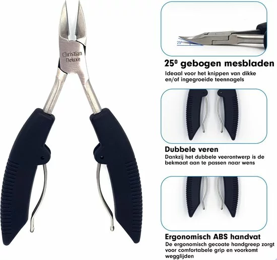 Top 10 ๐งจ Christian Deluxe® - Professionele RVS Nageltang - Nageltang Voor Harde Teennagels - Professionele Nagelknipper - Nageltang Voor Ingegroeide Teennagel - Nageltang Kalknagels - Nagelknipper - Roestvrijstaal ๐ 9 Top 10 ๐งจ Christian Deluxe® - Professionele RVS Nageltang - Nageltang Voor Harde Teennagels - Professionele Nagelknipper - Nageltang Voor Ingegroeide Teennagel - Nageltang Kalknagels - Nagelknipper - Roestvrijstaal ๐ - Afbeelding 7