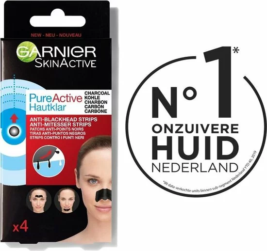 Korting π Garnier Skinactive Face SkinActive PureActive Nose Strips Charcoal - 2 X 4 Stuks - Voordeelverpakking π 12 Korting π Garnier Skinactive Face SkinActive PureActive Nose Strips Charcoal - 2 X 4 Stuks - Voordeelverpakking π - Afbeelding 10