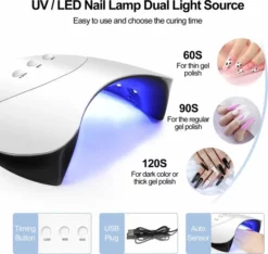 Begroting ❤️ Royala D6 Gellak - Gellak Starterspakket 10 Kleuren - Gellak - Gellak Set - UV LED Lamp 36W - Manicure - Nagellak - Nail Art - 10 Kleuren Gel Polish - Nagellakset - Gellakset 🥰 -Beauty Winkel 550x522 4