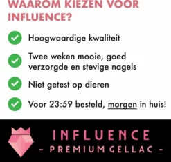 Gloednieuw 🧨 Influence - Premium Gellac #TOPCOAT - Influence Gellac - No Wipe Topcoat - Topcoat Gellak UV - UV Gellak - Gel Nagellak - Gellac - Kado Vrouw - Sinterklaascadeau - Sinterklaas Kado - Kerstcadeau - Kerst Cadeau - 10 Ml 🛒 -Beauty Winkel 550x523 15